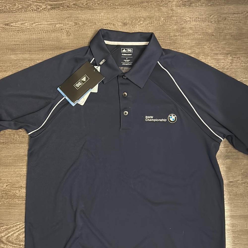 Adidas Climacool BMW Championship Polo. Navy/White. Size S.